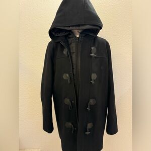 Guess Double Layer Black Pea Coat